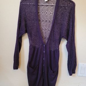 Purple Cardigan sweater from Speigel in medium